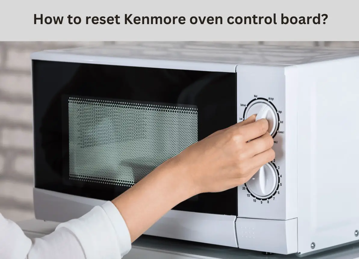 reset kenmore oven control board