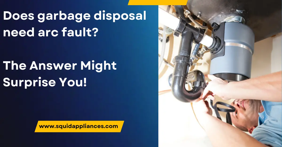 Garbage disposal and arc fault