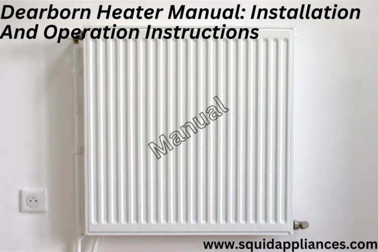 Dearborn Heater Manual Installation And Operation Instructions
